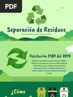 Presentación Sobre Reciclaje y Sostenibilidad Didáctico Verde Beige