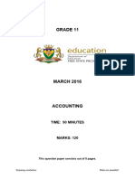 1 GR 11 March Test 2016 QP