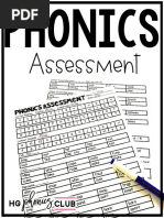 Phonics Assessment For Grade 1