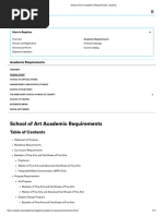 School of Art - Academic Requirements - CalArts - 1