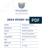 BAAAX3A and BAAAX3B Fin Acc 3 Study Guide - 2024 LBG Manuel