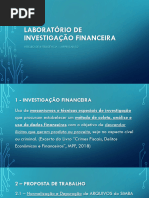 Apresentação - Investigação Financeira