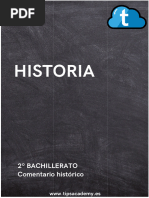 Apuntes Historia 2 Bachillerato Comentario Historico