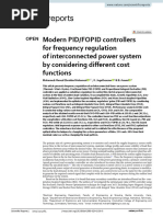 Modern PID/FOPID Controllers For Frequency Regulation of Interconnected Power System by Considering Different Cost Functions