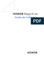 HONOR Magic4 Lite Guide de L¡®utilisateur - (Magic UI 4.2 - 01, FR)