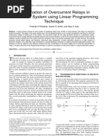 Coordination of Overcurrent Relays in Distribution System Using Linear Programming Technique