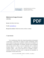 História Do Tempo Presente: I-Apresentação