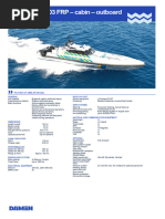 Product Sheet Damen Interceptor 1503 FRP Outboard