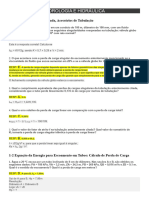 Hidrologia e Hidráulica Questionário