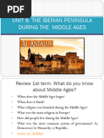 Unit 8. The Iberian Peninsula During The Middle Ages