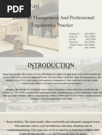 Industrial Management and Professional Engineering Practice: Activity-01