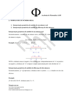 Aula 3 - Interpretação Geométrica de Módulo Da Diferença de Dois Números