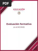 Evaluacion - Formativa en El MCCEMS