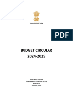 Budget Circular 2024-25