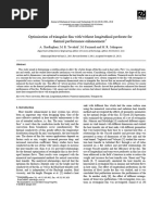 Optimization of Triangular Fins With/without Longitudinal Perforate For Thermal Performance Enhancement