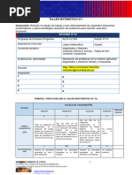 Taller Matemático #1 - Variación Directa e Inversa, Variación Compuesta