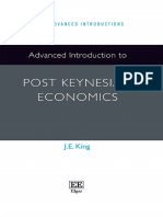 Advanced Introduction To Post Keynesian Economics - J. E. King Edward Elgar Publishing (2015) (Elgar Advanced Introductions)