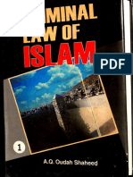 Criminal Law of Islam Vol 1 (English) by Abdul Qadir Oudah