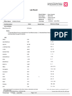 Lab Result: Branch Name: Doctor Name: ID / Iqama No: File No: Clinci Name: Order Date