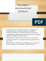 Toxicidad e Intoxicación Por Farmacos