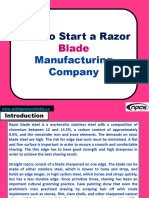 How To Start A Razor Blade Manufacturing Company