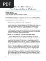 5 Symbolic Frame Worksheet