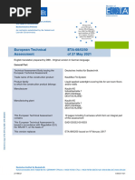 European Technical Assessment ETA-08/0250 of 27 May 2021: General Part