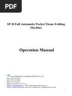 Manual of SP-B Pocket Tissue Folding Machine