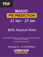 PTE Prediction 21-27 Jan