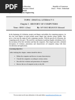 Digital Literacy 1 Notes