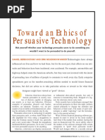 Toward An Ethics of Persuasive Technology