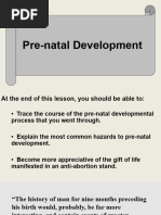 The Prenatal Development.. PPT Presentation