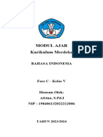 Modul Ajar Bahasa Indonesia - MODUL AJAR BAHASA INDONESIA KELAS V - MENJADI WARGA DUNIA - Fase C