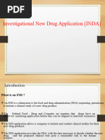 Investigational New Drug Application (INDA)