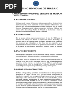 Derecho Individual de Trabajo