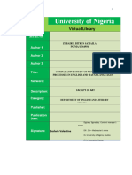 Comparative Study of Morphological Proce