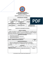 PROGRAMA ORGANIZACION Y SISTEMAS 2 Semestre 1