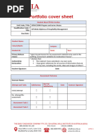 SITXMGT005 Project Portfolio Template