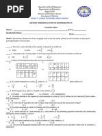 GRADE 9 Quarter 2 Periodical Test