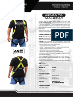 Ficha Técnica - Arnés de Seguridad Clute - ANSI - CL3A