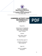 LAS 3rd Q Math 7