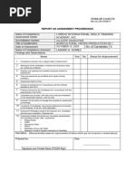 Tesda Op Co 05 F34 Report On Assessment Proceedings