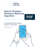 Biometric Testing Report - Matching Algorithm - Template - Finance 0