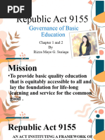 Republic Act 9155 by Rizza Maye G. Suriaga