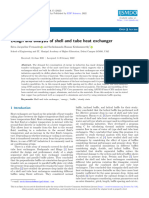 Design and Analysis of Shell and Tube Heat Exchanger