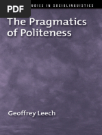 (Oxford Studies in Sociolinguistics) Geoffrey Leech - The Pragmatics of Politeness-Oxford University Press (2014)