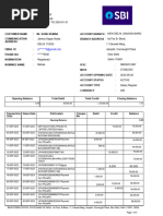 Sbi - 366 640 - Account Statment