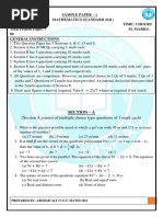 Saple Paper 1