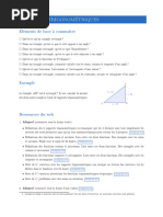 Rapports Trigonométriques: Éléments de Base À Connnaître