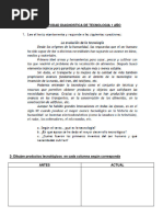 Actividad Diagnostica de Tecnologia Año